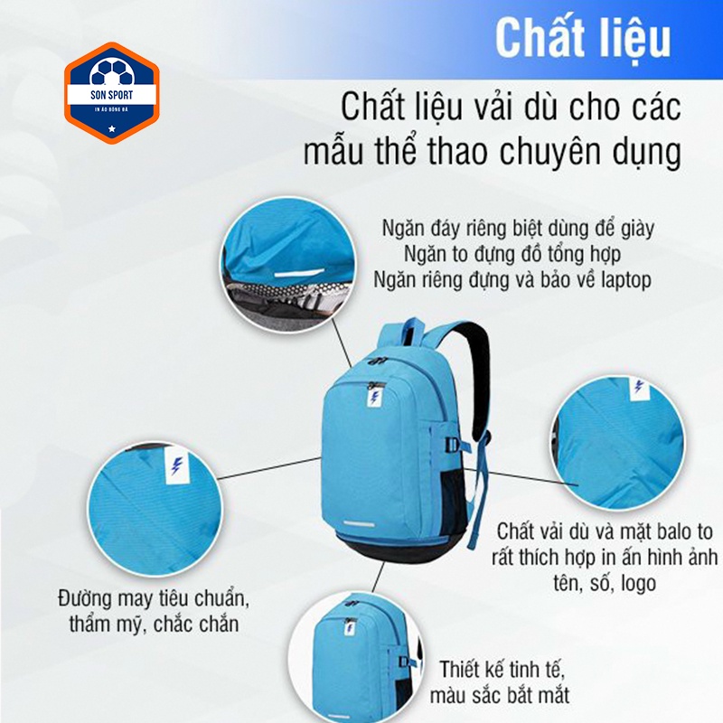 Balo Thể Thao Bóng Đá Bóng Chuyên. Balo tia chớp
