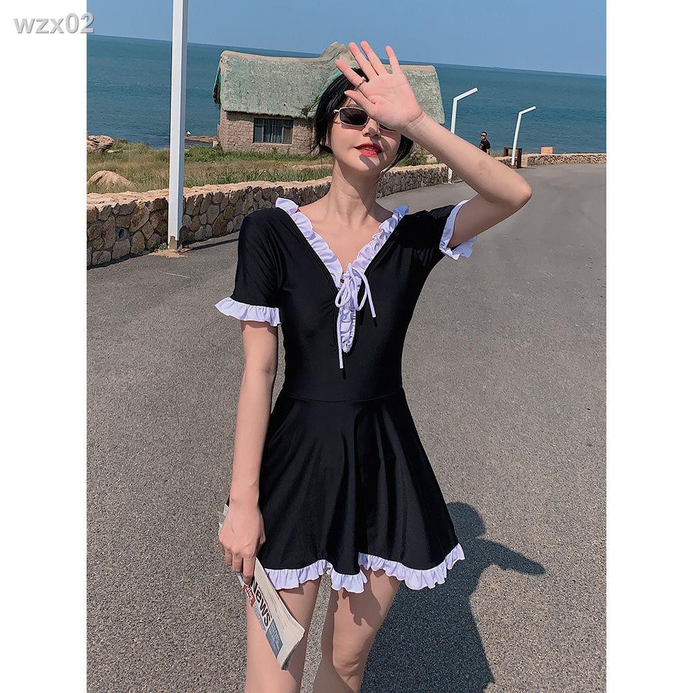 Áo tắm nữ mùa xuân nóng bỏng bảo thủ kiểu váy một mảnh 2020 mới hàn quốc che bụng giảm béo đồ bơi học sinh | BigBuy360 - bigbuy360.vn