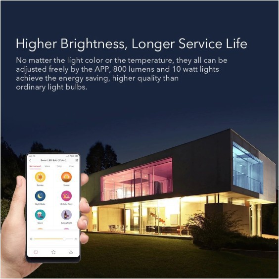 Bóng đèn LED thông minh Xiaomi Original Yeelight 1S WiFi Điều khiển từ xa RGB nhiều màu sắc E27 8.5W