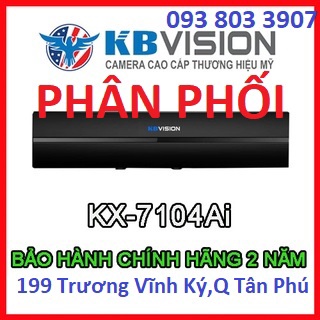 KX-7104AI Đầu ghi hình camera 4 kênh kbvision 5 in 1 KX - 7104AI - MÃ VẠCH P2P HÀNG CAO CẤP CHÍNH HÃNG - QUÉT MÃ LÀ C