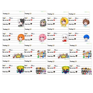 Nhãn vở hero team nhiều mẫu lựa chọn