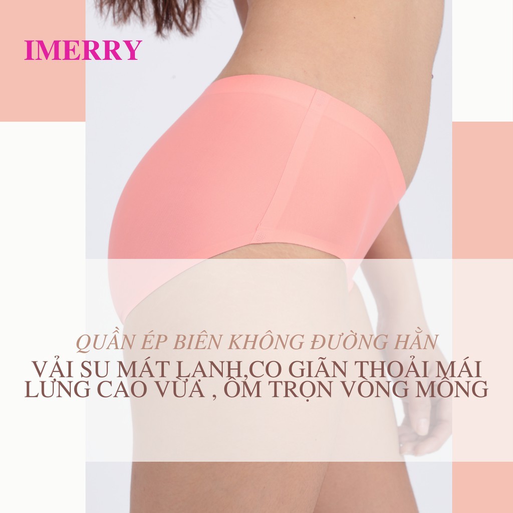 Quần Lót Nữ Su iMerry cạp cao,basic nhiều màu dễ phối đồ vải su lạnh mềm mại mỏng nhẹ VQ028A