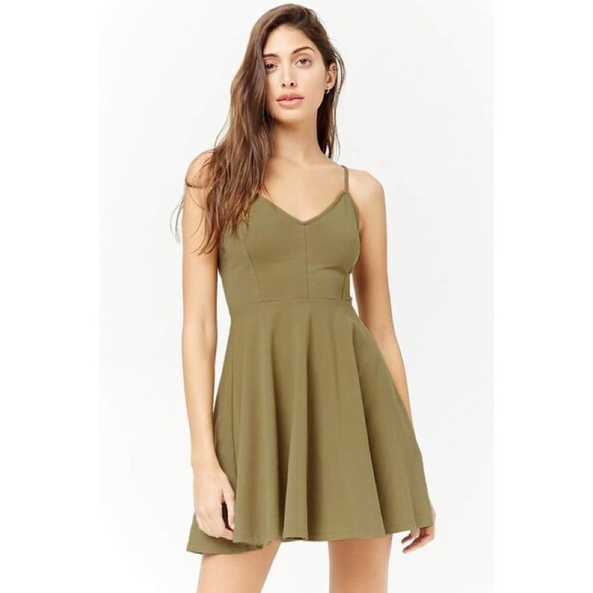 Đầm 2 dây đan dây lưng F.21