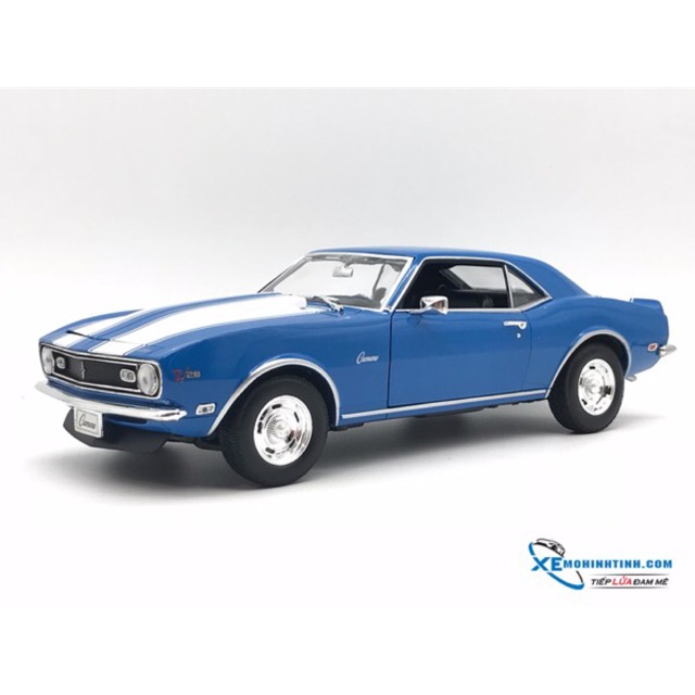 Xe Mô Hình Chevrolet Camaro Z28 1:18 Welly (Xanh Dương)