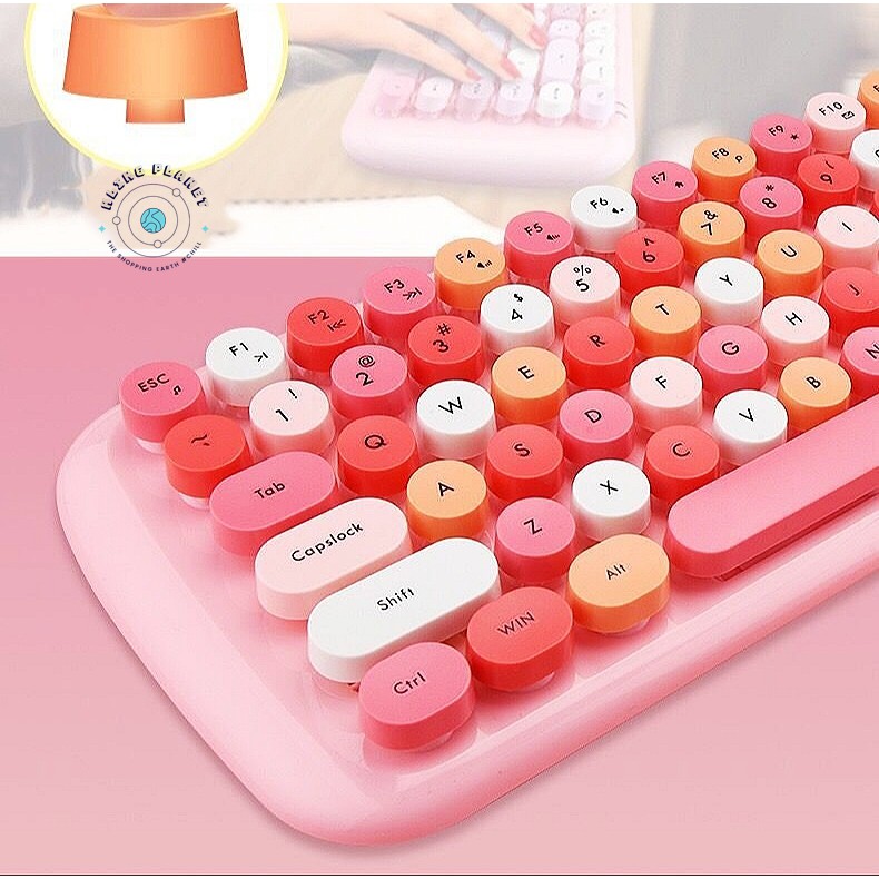 [Hoàn xu/Freeship]Bộ bàn phím + chuột không dây/ Bluetooh MOFII Candy 3 màu Pastel + TẶNG [Pin + Sticker + Chổi] | BigBuy360 - bigbuy360.vn