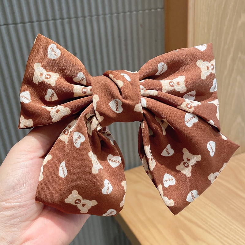 Kẹp tóc hình nơ dễ thương phong cách Hàn Quốc thời trang thu đông cho nữ