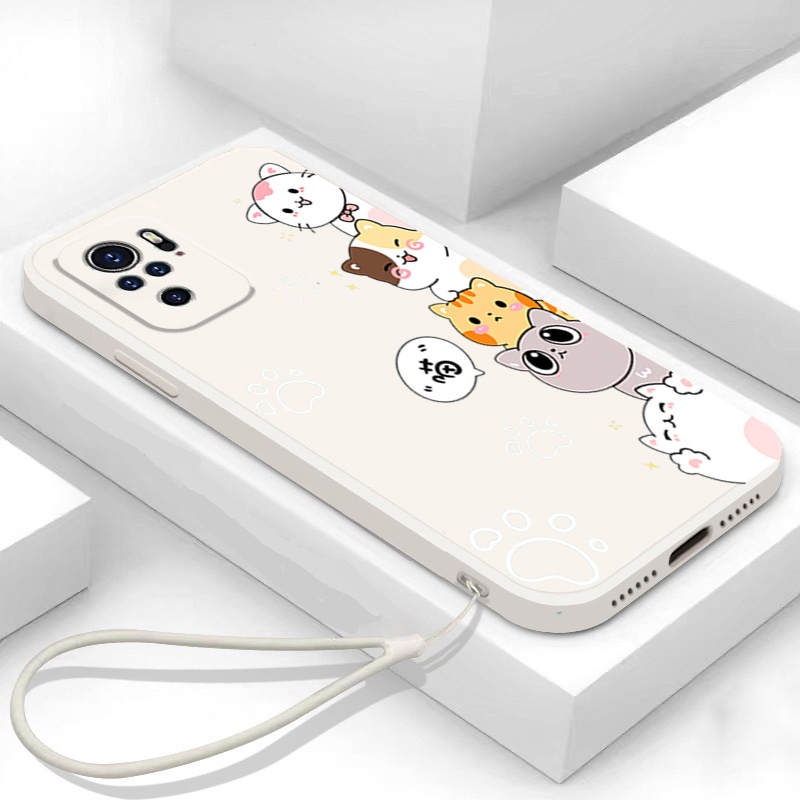 Ốp lưng REDMI NOTE 10 4G XIAOMI REDMI NOTE 10S REDMI NOTE 10 PRO 4G Ốp Điện Thoại Silicon Mềm Mịn Bảo Vệ Cho REDMI NOTE 10 4G XIAOMI REDMI NOTE 10S REDMI NOTE 10 PRO 4G DZMM01 viền vuông cute