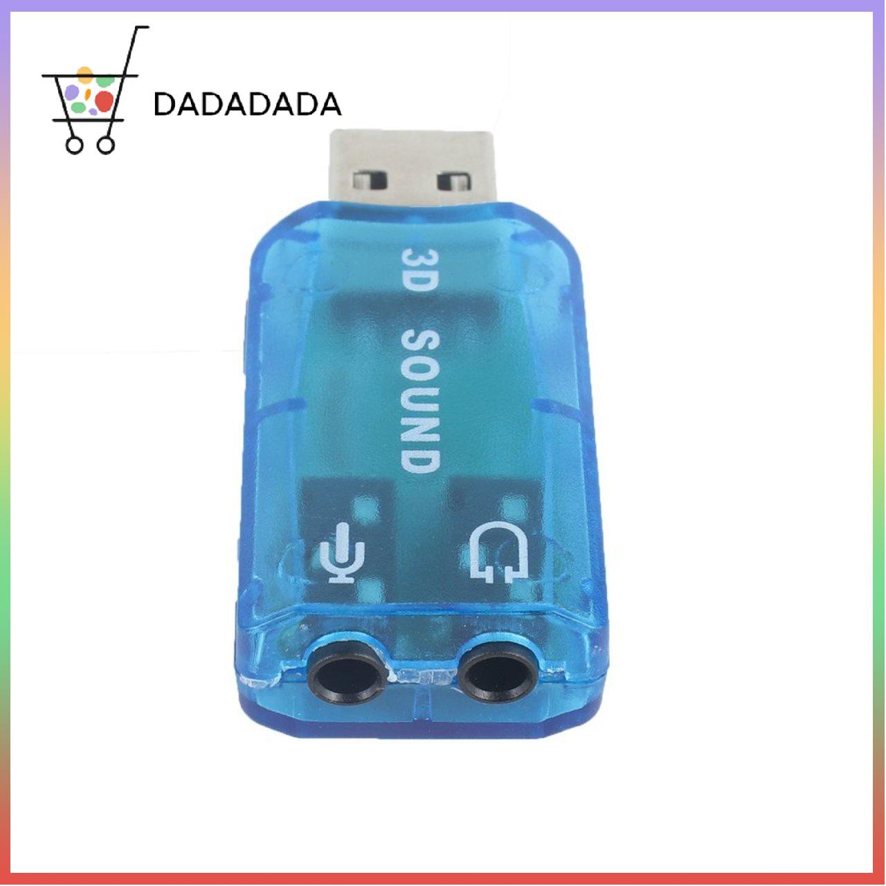 Usb 1.1 Mic / Loa Âm Thanh 7.1 Ch 3d Cho Pc Laptop