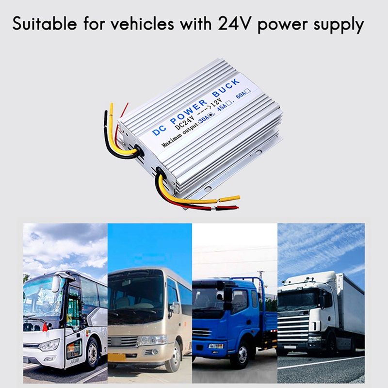 Mô Đun Hạ Áp DC-DC 24V Xuống 12V 30A Chuyên Dụng Cho Xe Hơi