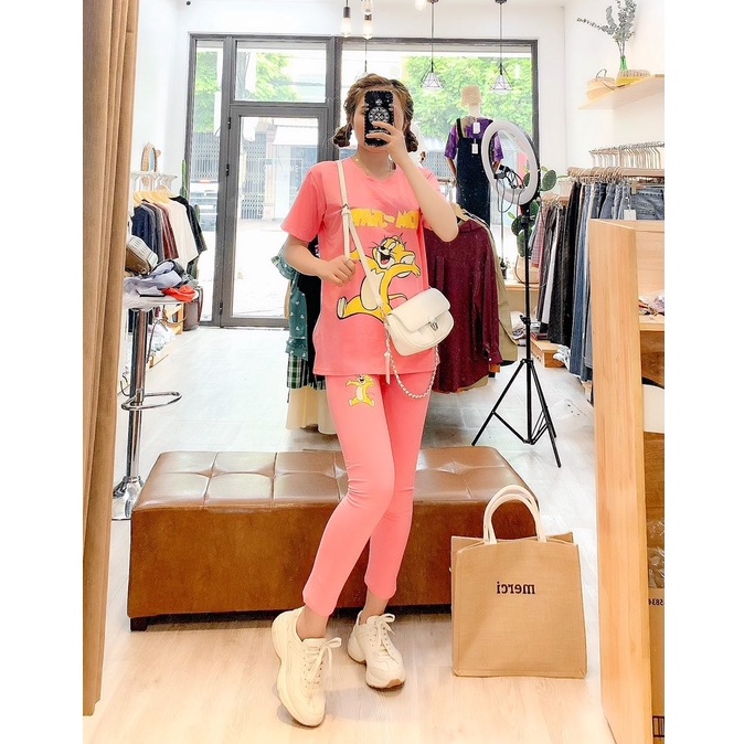 Sét bộ màu hồng in hình siêu cute(ẢNH THẬT) | BigBuy360 - bigbuy360.vn