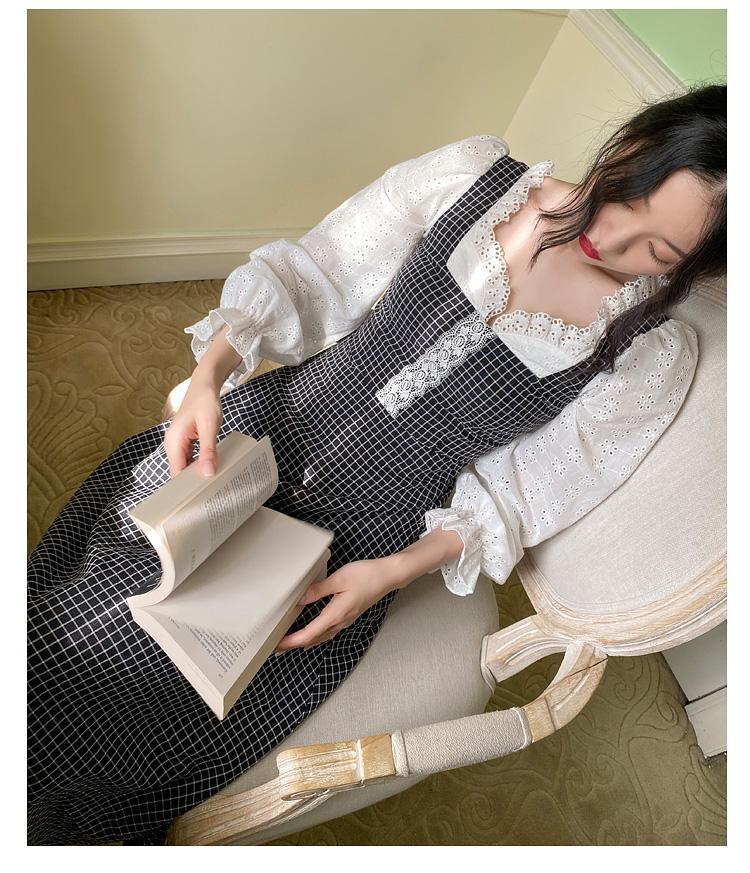 Đầm Công Chúa Maxi Tay Dài Phối Ren Hoạ Tiết Thêu Thời Trang Mùa Hè Cho Nữ | BigBuy360 - bigbuy360.vn