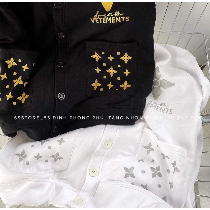 Áo khoác cadigan sao VET cotton su HT12