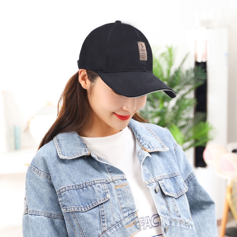 Nón Lưỡi Trai Bóng Chày Nam Nữ Phối Logo Chữ Nhật Kiểu Hàn