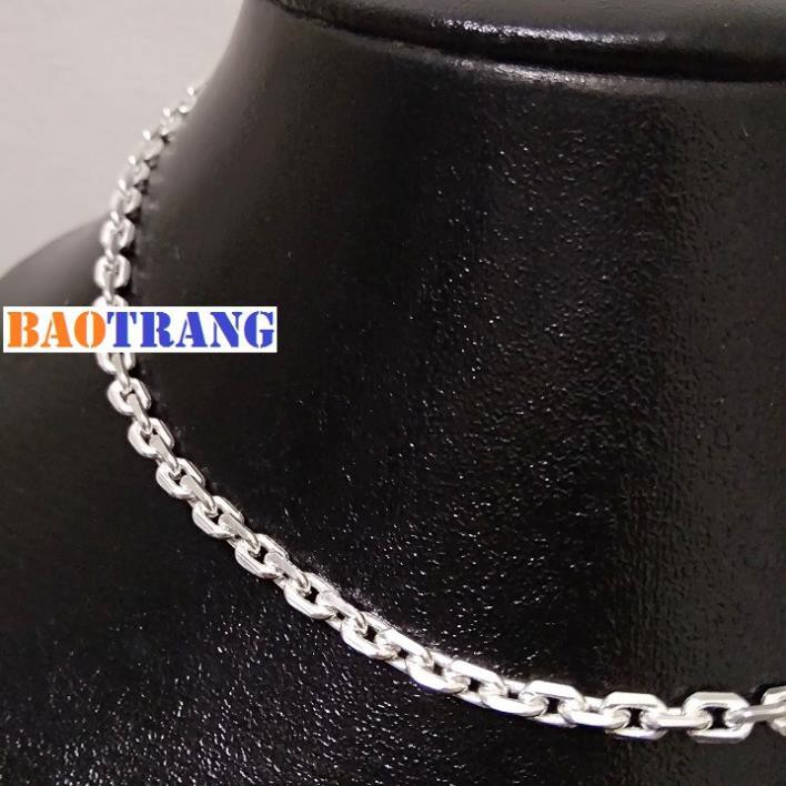 Dây chuyền trẻ em bạc Bảo Trang de004 - Chất liệu bạc 925 - Trọng lượng 3.6 chỉ - Dài 38.5cm - Rộng 0.4cm - Bảo hành vĩn