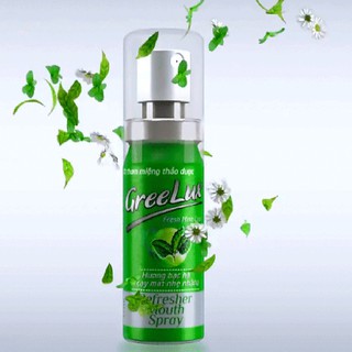 Xịt thơm miệng thảo dược Greelux hương bạc hà thơm mát, giúp hơi thở thơm mát, khử mùi hôi [Hoa Linh]