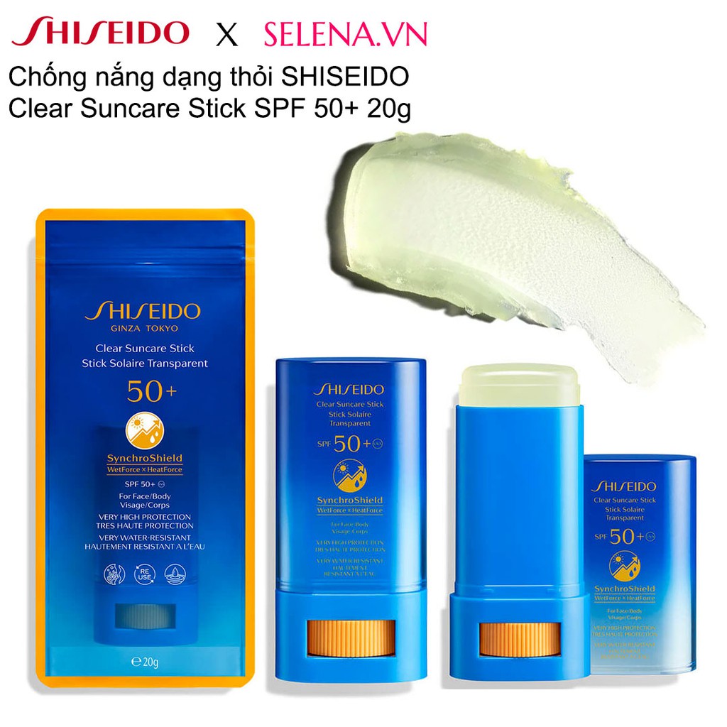 Sáp kem chống nắng Shiseido Clear Sunscreen Stick SPF 50+ 20g