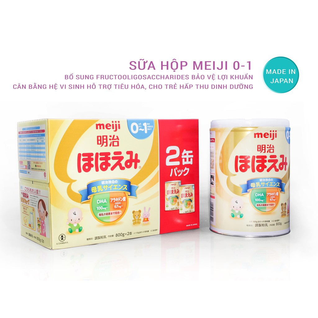 [DATE: 10/2022] Sữa Meiji Nội Địa Nhật lon số 0 và số 9 800g