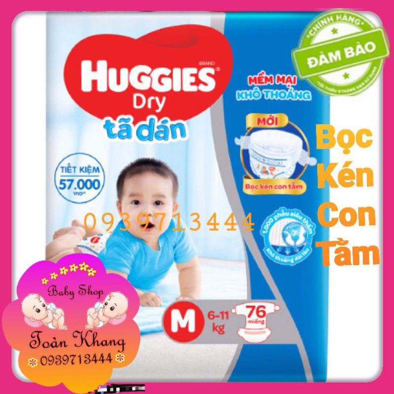 ♨️NEW♨️BỌC KÉN CON TẰM_TÃ DÁN HUGGIES ĐỦ SIZE M76/L68/XL62/XXL56