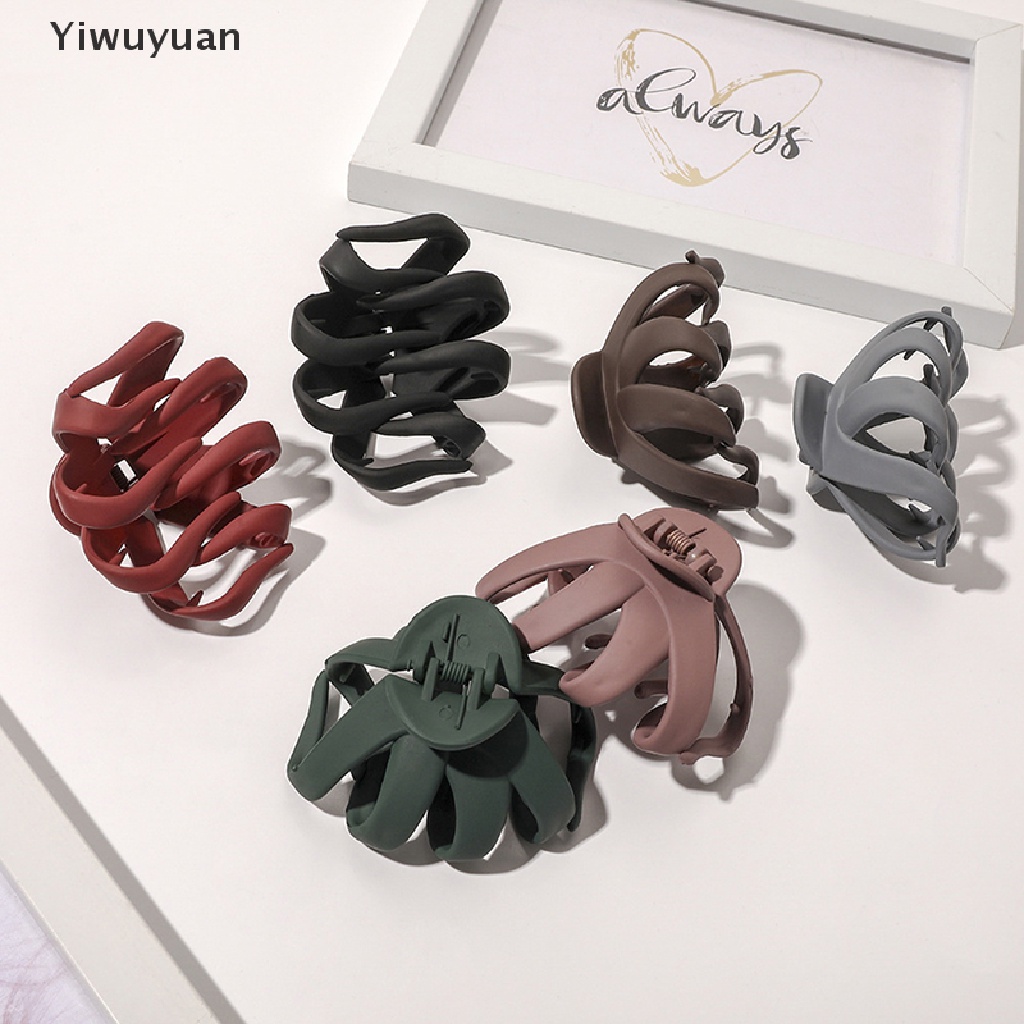 < Yiwuyuan > Kẹp Tóc Nhựa Hình Bạch Tuộc Thời Trang