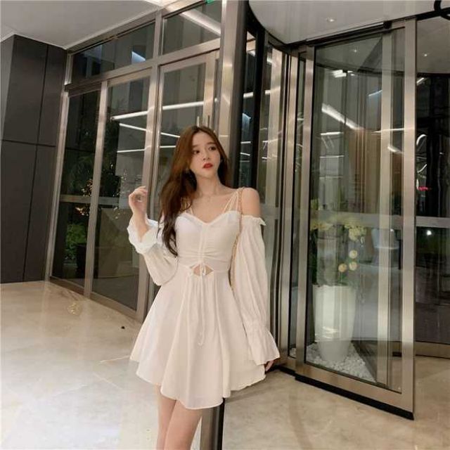 ĐẦM DÂY RÚT QUYẾN RŨ ULZZANG | BigBuy360 - bigbuy360.vn