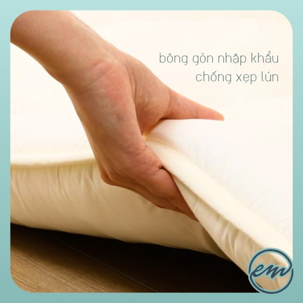 Mua Nệm topper xuất Nhật, gấp gọn dùng trải sàn/giường, nằm văn phòng ...