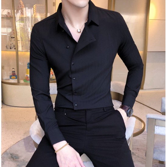 sơ mi nam tay dài cổ thái