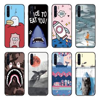 Ốp điện thoại từ tpu mềm in hình cá mập hoạt hình cho OPPO Realme X50 Pro/ Realme 6 Pro 5G