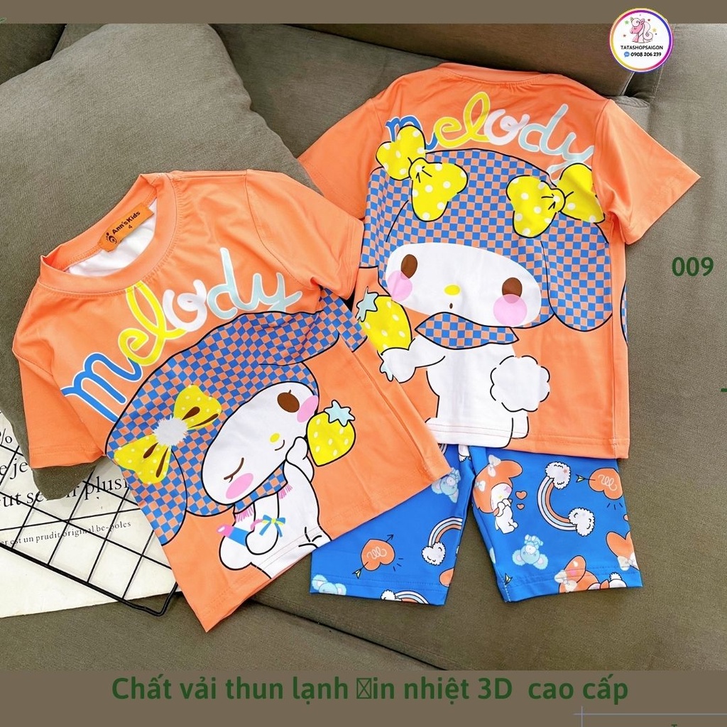 22-40kg- Bộ ngố bé gái size đại thun lạnh in 3D 009