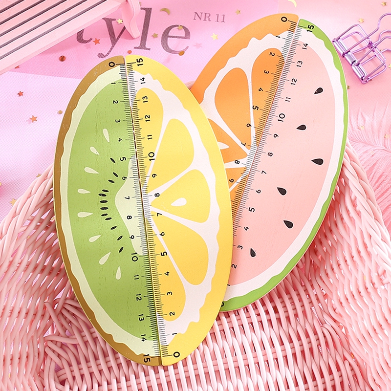 Thước Gỗ Hình Trái Cây 15cm