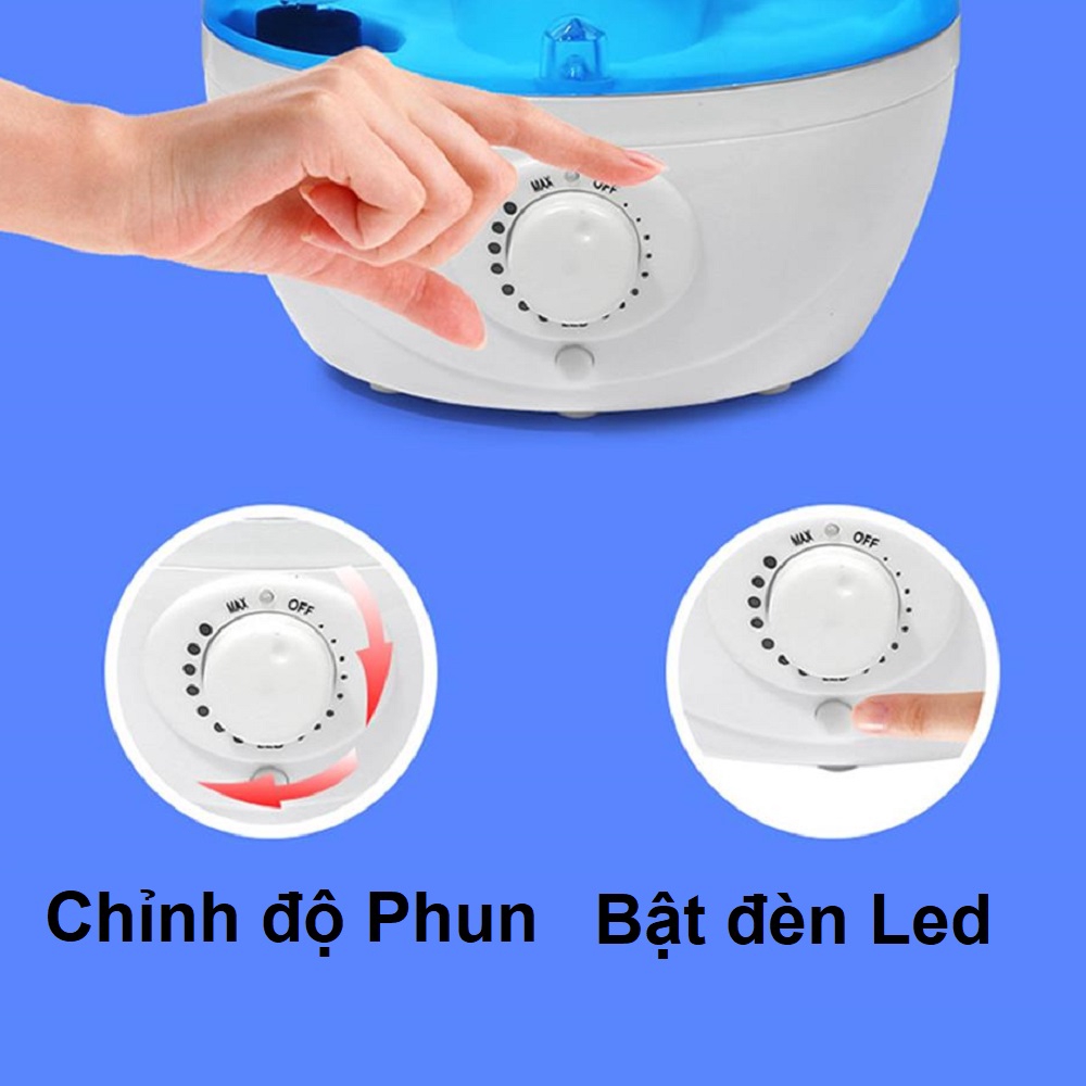 Máy tạo ẩm phun sương cỡ Lớn cho phòng có máy lạnh >20m2 và giảm bụi mịn mẫu 2 Van và các mẫu khác