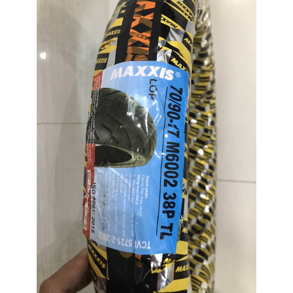 VỎ LỐP MAXXIS 6002 CHÍNH HÃNG KHÔNG RUỘT 70+80/90-17 CHO TẤT CẢ DÒNG XE ĐI BÁNH 1.4 VÀ 1.6 HAY 1.85*17 LÊN VỪA ZIN