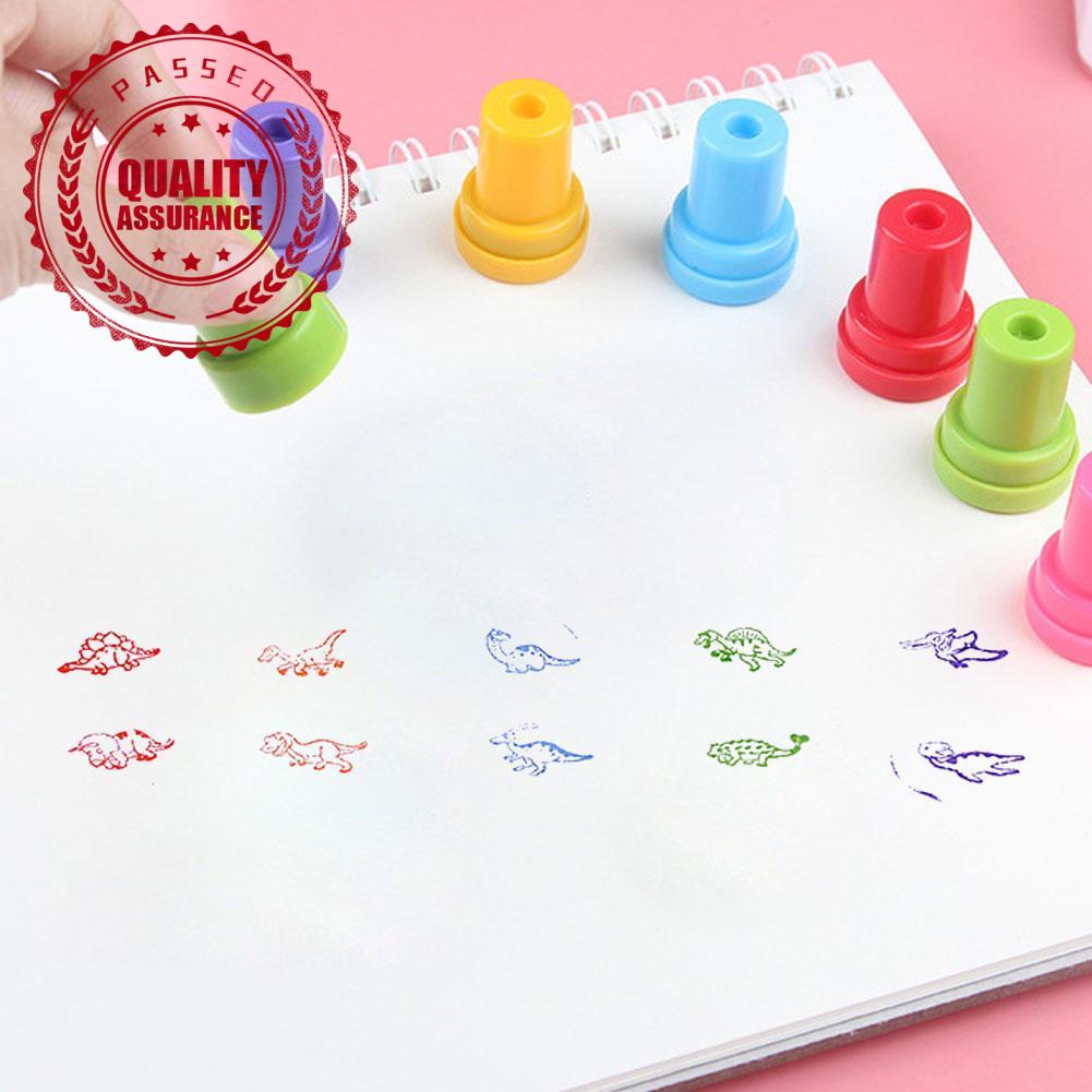 Set 10 con dấu hình động vật trái cây P2C0