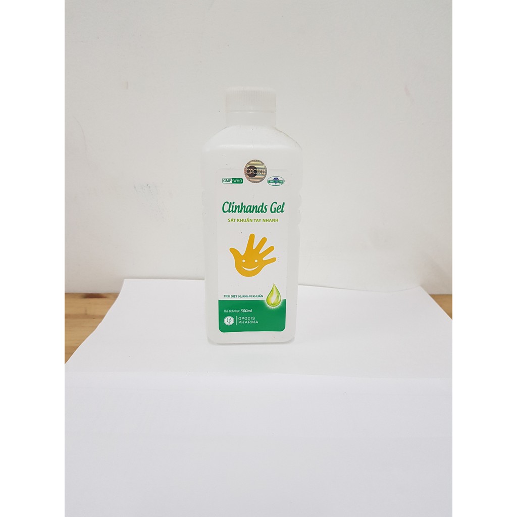 Gel sát khuẩn tay khô CLINHANDS GEL Chai 500ml (OPODIS PHARMA)