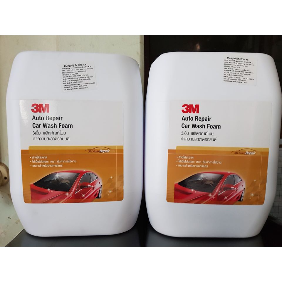 [Mã LIFEAUMAY giảm 10% tối đa 30k đơn 150k] Xà bông bọt tuyết rửa xe 3M Car Wash Foam can 10L