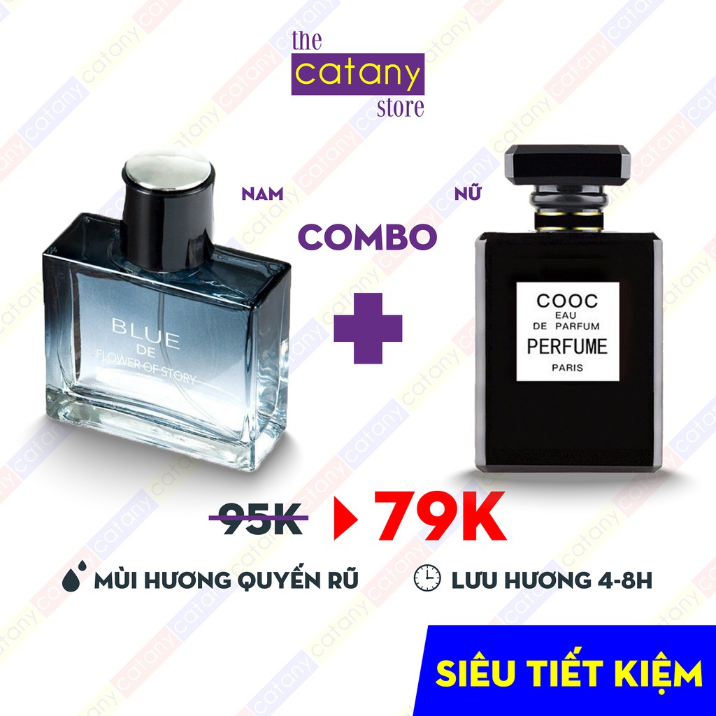 Combo 2 chai nước hoa NAM+NỮ 50ML HÀNG NỘI ĐỊA SIÊU TIẾT KIỆM