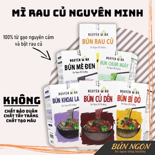 Bún Rau Củ/Mì Rau Củ Nguyên Minh 300g Mix Rau Củ Hữu Cơ Dành Cho Bé Ăn Dặm, Eatclean 100% Tự Nhiên