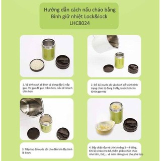 Bình giữ nhiệt / ủ cháo Lock&Lock 500ml