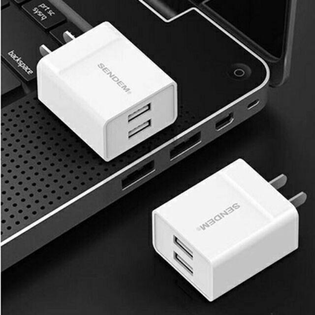 Củ sạc 2 cổng USB SENDEM B02