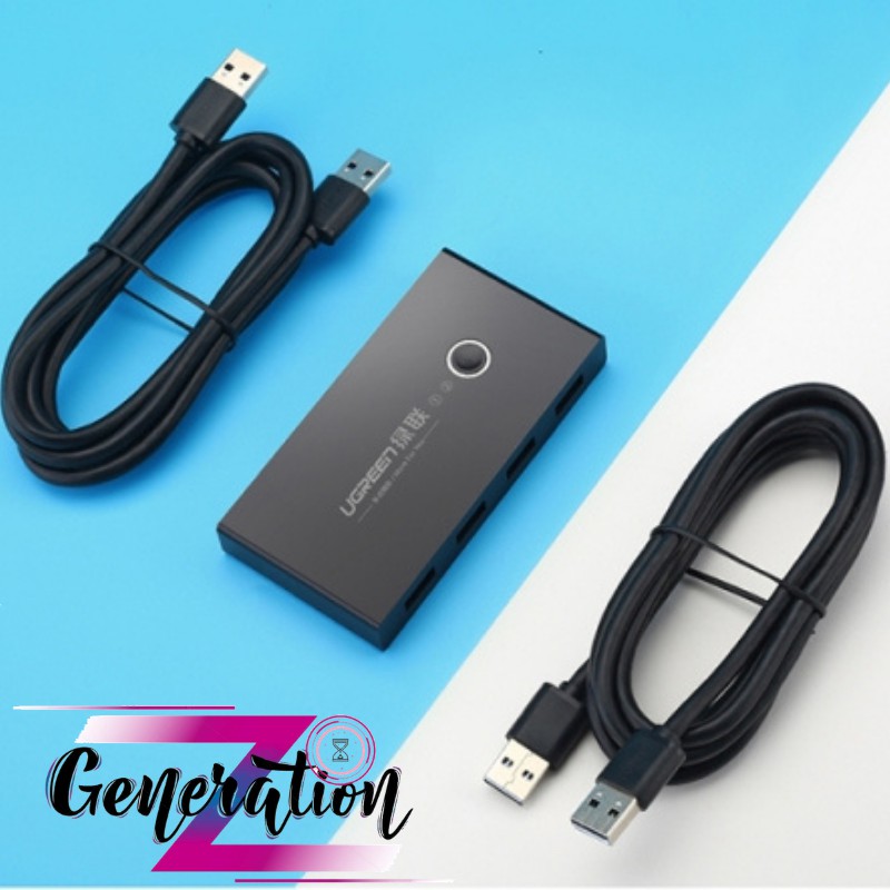 Bộ chuyển mạch (Switch) 2 cổng USB 2.0 chia sang 4 cổng USB 2.0 Ugreen 30767