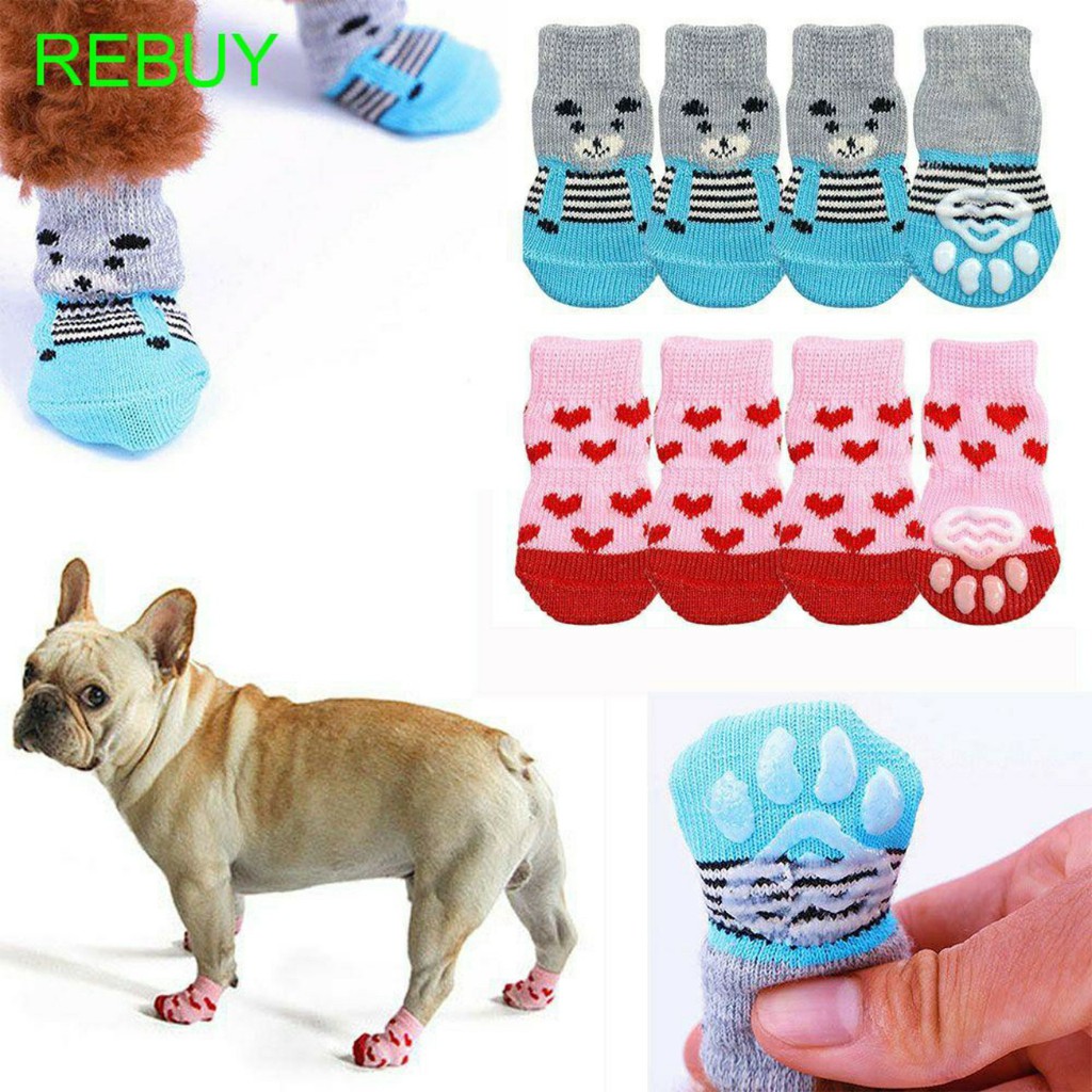 VỚ COTTON GIỮ ẤM CHỐNG TRƯỢT, CHỐNG BẨN CHO THÚ CƯNG