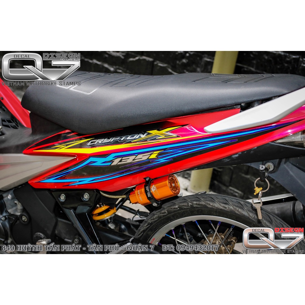 TEM RỜI EXCITER 2010 ĐỎ XANH ĐEN