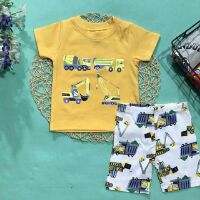 Bộ đồ bé trai chất cotton mịn co giãn 4 chiều