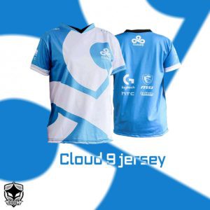 Áo thun Jersey C9 Trắng Xanh