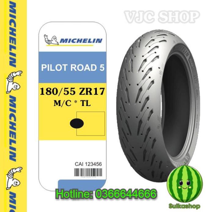 Lốp xe mô tô Michelin 180/55 ZR17 Pilot Road 5