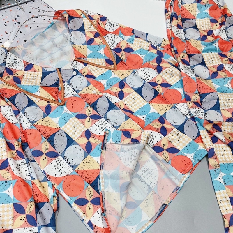 Tiệm nhà Mia - Bộ ngủ pyjama chất lụa latin mịn 2 mặt