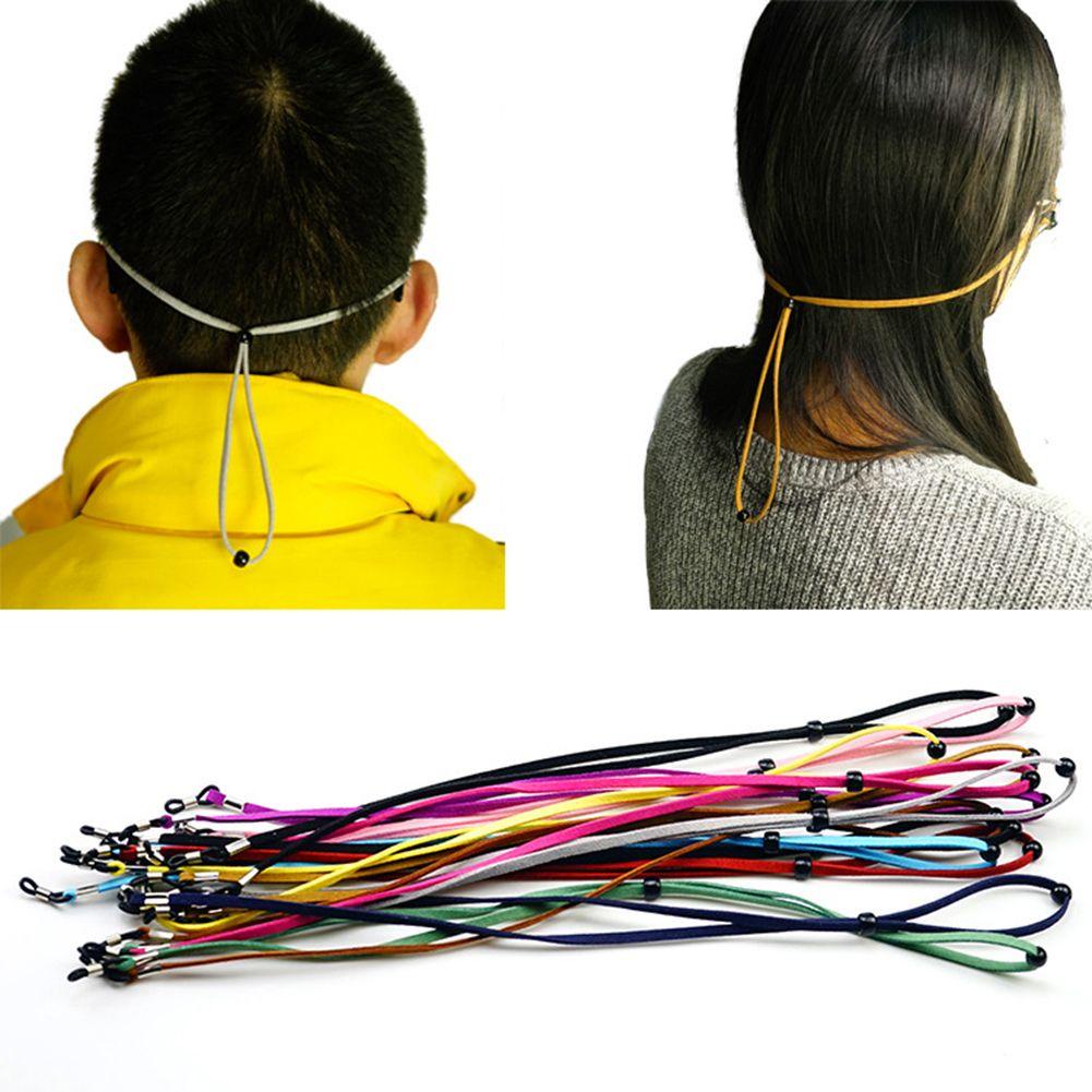 LEILY Dây Đeo Kính Chống Trượt Bằng Da Lộn Màu Sắc Đơn Giản