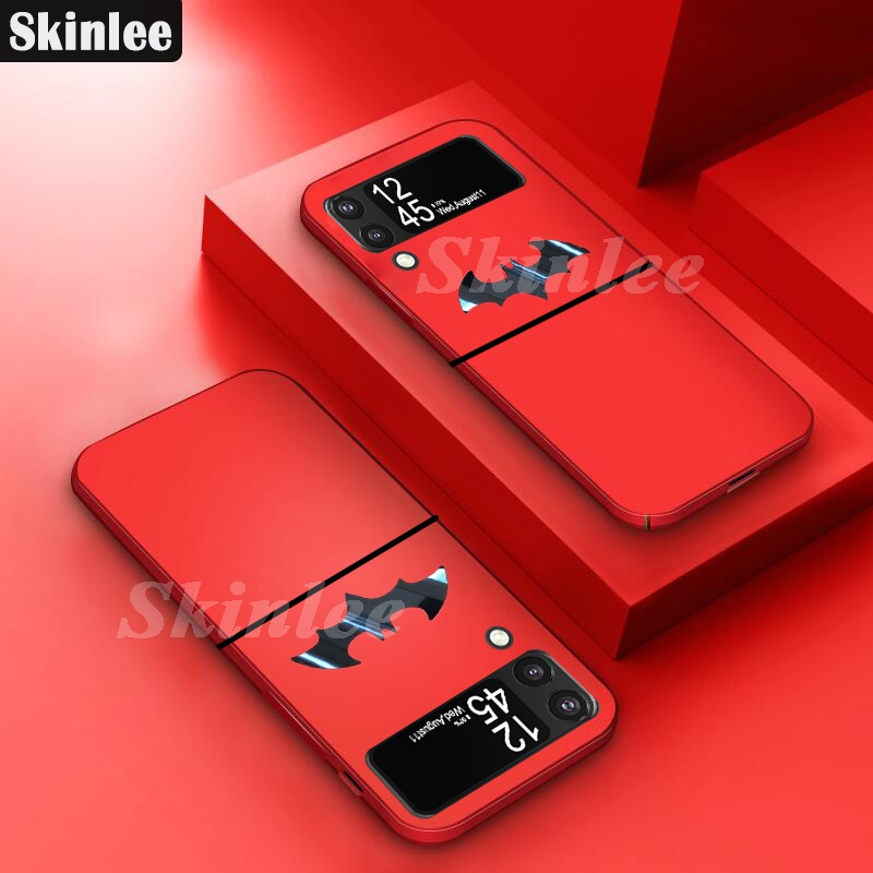 Samsung Galaxy Z Flip3 / Fold3 2 Case Luxury Frosted Matte Back Slim Bat man Non-slip Protective for Samsung Galaxy Z Flip 3 / Fold 3 2 Cover Phone Cases