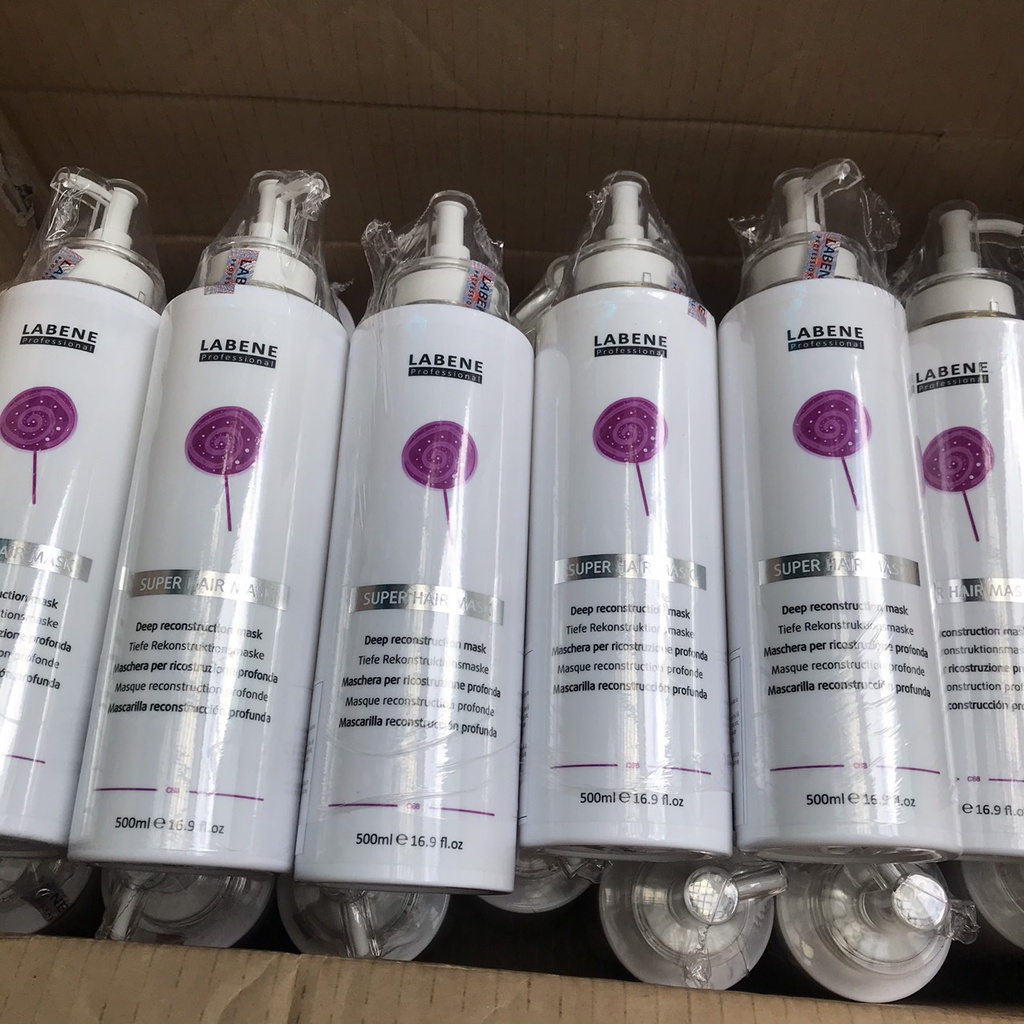 Kem hấp phục hồi tóc hư tổn Labene Super Hair Mask 500ml