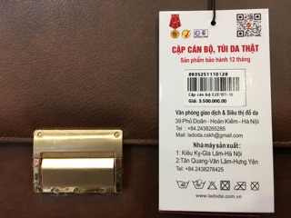 Cặp cán bộ cao cấp Ladoda c237 da thật