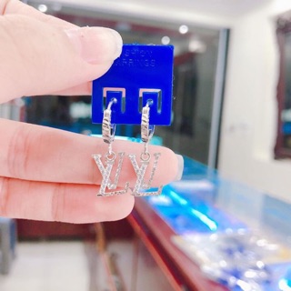 Bông tai Lv chuẩn bạc ta